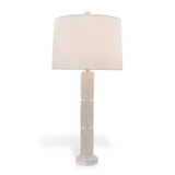 Port 68 Madison Table Lamp, 1-Light, Ivory, Clear Lucite, Off-White Shade, 34"H (LPAS-400-02 YUU704X7HE) 