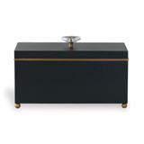 Port 68 Naples Box, Black, Aged Brass, 15W (ACDS-256-05 YUU704X7J4) 