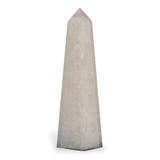 Port 68 Stoneridge Obelisk Sculpture, White, 4.5"W (ACFS-399-01 YUU704X8GD) 