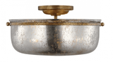 Visual Comfort & Co. Signature Collection Lorford Medium Semi-Flush, 3-Light, Gilded Iron, 15.5"W (CHC 4269GI-MG D635Y) 