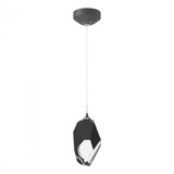 Hubbardton Forge Chrysalis Large Pendant, 1-Light, Natural Iron, Black Crystal, 6.1"W (161189-SKT-STND-20-BP0755 5Z93A9) 
