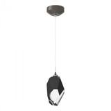 Hubbardton Forge Chrysalis Large Pendant, 1-Light, Dark Smoke, Black Crystal, 6.1"W (161189-SKT-STND-07-BP0755 5Z93A3) 