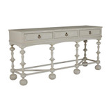Gabby Arrington Console, Cerused White, Antique Brass, 76"W (SCH-169215 YUU6003Q8V) 
