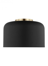 Visual Comfort & Co. Studio Collection Malone Flush Mount, 1-Light, LED, Midnight Black, 10.75"W (7505401EN3-112 70703YA) 