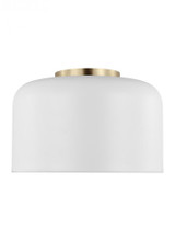 Visual Comfort & Co. Studio Collection Malone Flush Mount, 1-Light, LED, Matte White, 10.75"W (7505401EN3-115 70703YC) 