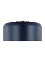 Visual Comfort & Co. Studio Collection Malone Flush Mount, 1-Light, LED, Navy, 13.75"W (7605401EN3-127 70703YT) 