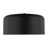 Visual Comfort & Co. Studio Collection Malone Flush Mount, 1-Light, LED, Midnight Black, 15.75"W (7705401EN3-112 70703Z2) 