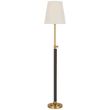 Visual Comfort & Co. Signature Collection Bryant Wrapped Table Lamp - Hand-Rubbed Antique Brass and Chocolate Leather 