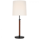 Visual Comfort & Co. Signature Collection Bryant Large Wrapped Table Lamp - Bronze and Saddle Leather 