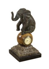 Maitland-Smith Agile Elephant Clock, Verdigris, 5"W (8139-13 YUU906TM9Q) 
