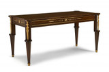 Maitland-Smith Athena Desk, Mahogany, Gold Leaf Accents, 63.2"W (CJ8369-55 YUU906TMC0) 