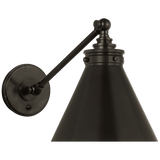 Visual Comfort & Co. Signature Collection Parkington Single Library Wall Light - Bronze 