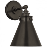 Visual Comfort & Co. Signature Collection Parkington Small Single Wall Light - Bronze 