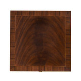 Maitland-Smith Dixon End Table, Mahogany, Rosewood, Brass Accents, 17.8"W (89-1008 YUU906TNA9) 