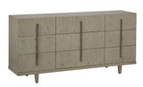 Maitland-Smith Ensemble Dresser, Beechwood, Matte Nickel & Polished Nickel Hardware, 72"W (88-0415 YUU906TP7G) 