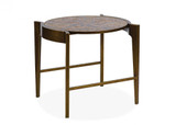 Maitland-Smith Flow Side Table, Antique Brass, 25.25"H (8345-30 YUU906TP89) 