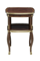 Maitland-Smith Gallery End Table, Mahogany, Brass, 17"W (89-1011 YUU906TP8N) 
