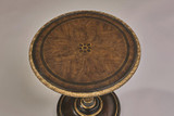 Maitland-Smith Grand Traditions End Table, Havana Mahogany, Aged Gold, 30"W (88-0104 YUU906TP97) 