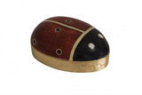 Maitland-Smith Ladybug Box, Cast Brass, Black, Red, 7W (8161-11 YUU906TQ74) 