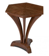 Maitland-Smith Pointe Accent Table, Walnut, 26"W (89-1013 YUU906TR7K) 