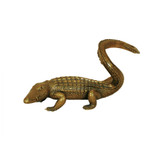 Maitland-Smith Twisted Crocodile Wine Holder, Cast Brass, 16"W (8143-12 YUU906TT7A) 