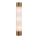 Alora Lighting Willard Wall/Vanity Light, 3-Light, Vintage Brass, Opal Matte Glass, 24.13"H 