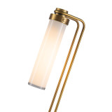 Alora Lighting Wynwood Table Lamp, 1-Light, Vintage Brass, Glossy Opal, 22.25"H 