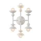 Alora Lighting Cadence Wall/Vanity Light, 6-Light, Antique White, 14"H (WV328611AW 7072WKM) 