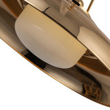 Alora Lighting Palmetto Pendant, 1-Light, Polished Brass, Glossy Opal, 20"D (PD344020PBGO 7072WLQ) 