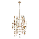 Alora Lighting Yukari Candelabra Chandelier, 16-Light, Polished Brass, 40.25"H (CH340041PB 7072WLN) 