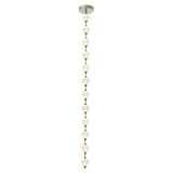 Alora Lighting Marni Pendant, 2-Light, LED, Polished Nickel, 86.5"L 