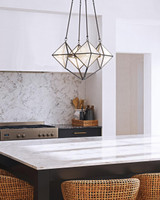 Alora Lighting Cairo Candelabra Chandelier, 4-Light, Urban Bronze, Ribbed Glass, 21"D 