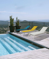 Ratana Lyon Lounger, Solar, Gray Frame, 29.75"W (FN61820SOL YUU900439E) 