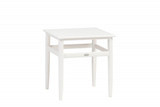 Ratana Lyon Side Table, White, 21.25"H (FN61805WHT YUU900439L) 