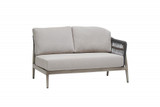 Ratana Coconut Grove Sectional 2-Seater Right Arm, Taupe, Pearl Frame, Lithium Pearl Durastrap, 55"W (FN60152LPR-R-FO5116 YUU900448W) 