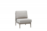 Ratana Coconut Grove Sectional Chair, Taupe, Pearl Frame, Lithium Pearl Durastrap, 25"W (FN60153LPR-C-FO5116 YUU9004496) 