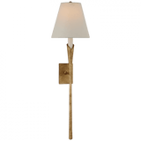 Visual Comfort & Co. Signature Collection Aiden Large Tail Sconce - Gilded Iron 