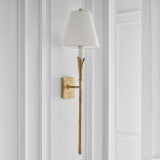 Visual Comfort & Co. Signature Collection Aiden Large Tail Sconce - Gilded Iron 