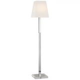 Visual Comfort & Co. Signature Collection Reagan Medium Reading Floor Lamp - Polished Nickel and Crystal 