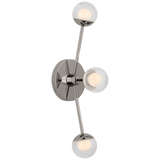 Visual Comfort & Co. Signature Collection Alloway Triple Linear Sconce - Polished Nickel 