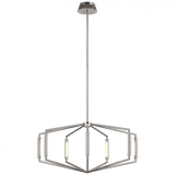 Visual Comfort & Co. Signature Collection Appareil Low Profile Chandelier - Polished Nickel 50.75" 