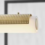 Visual Comfort & Co. Signature Collection Precision Large Linear Chandelier - Antique-Burnished Brass 