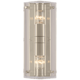 Visual Comfort & Co. Signature Collection Clayton Wall Sconce - Polished Nickel and Crystal 12.5" 