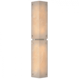 Visual Comfort & Co. Signature Collection Clayton Wall Sconce - Alabaster and Polished Nickel 25.5" 