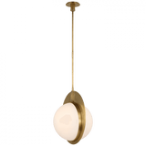 Visual Comfort & Co. Signature Collection Quando Large Globe Pendant - Hand-Rubbed Antique Brass 