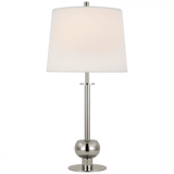 Visual Comfort & Co. Signature Collection Comtesse Medium Table Lamp - Polished Nickel 