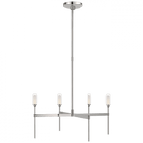 Visual Comfort & Co. Signature Collection Overture Medium Uplight Chandelier - Polished Nickel 