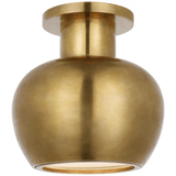 Visual Comfort & Co. Signature Collection Comtesse Monopoint Flush Mount - Hand-Rubbed Antique Brass 