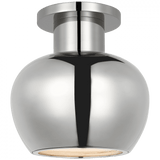 Visual Comfort & Co. Signature Collection Comtesse Monopoint Flush Mount - Polished Nickel 