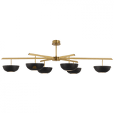 Visual Comfort & Co. Signature Collection Valencia LED Grande Chandelier - Hand-Rubbed Antique Brass and Matte Black 